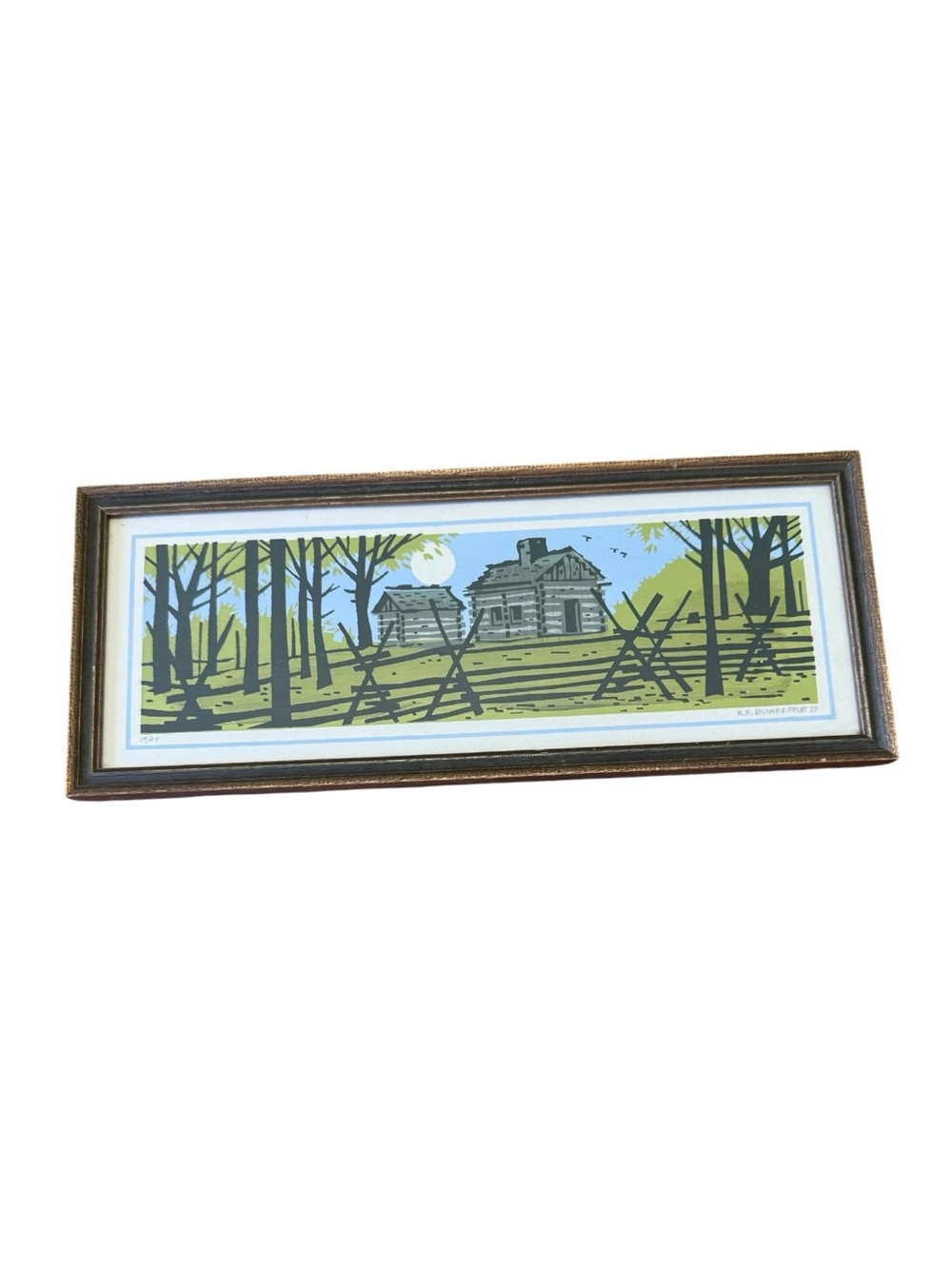 Robert F Eschenfeldt Framed Mid Century Print 1973 Signed Limited Edition 19/24